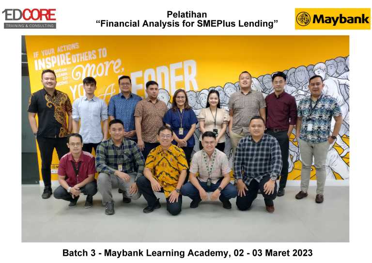 Foto Maybank - Financial Analysis for SMEPlus Lending (2023.03.2-3)