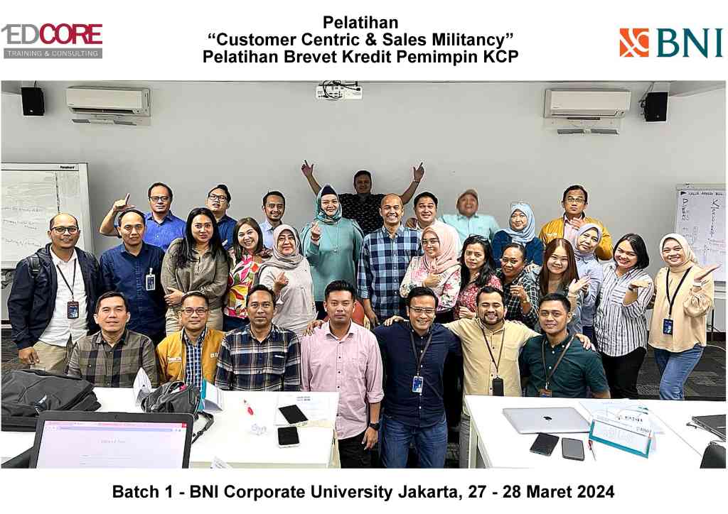 Foto BNI - Customer Centric & Sales Militancy for Pemimpin KCP (2024.03.27-28) Batch 1